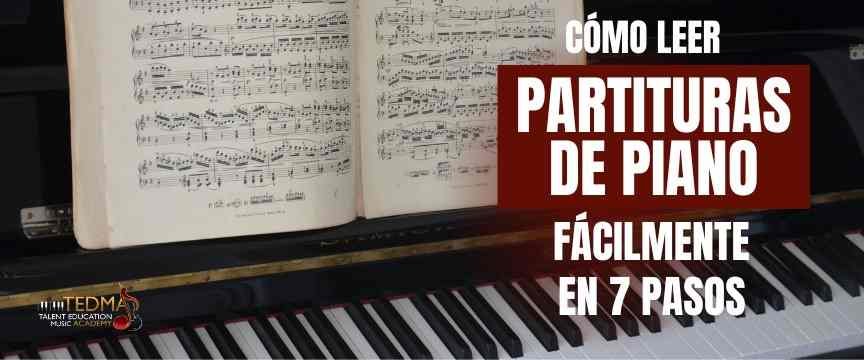 como leer partituras de piano