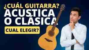 diferencia entre guitarra acustica y clasica